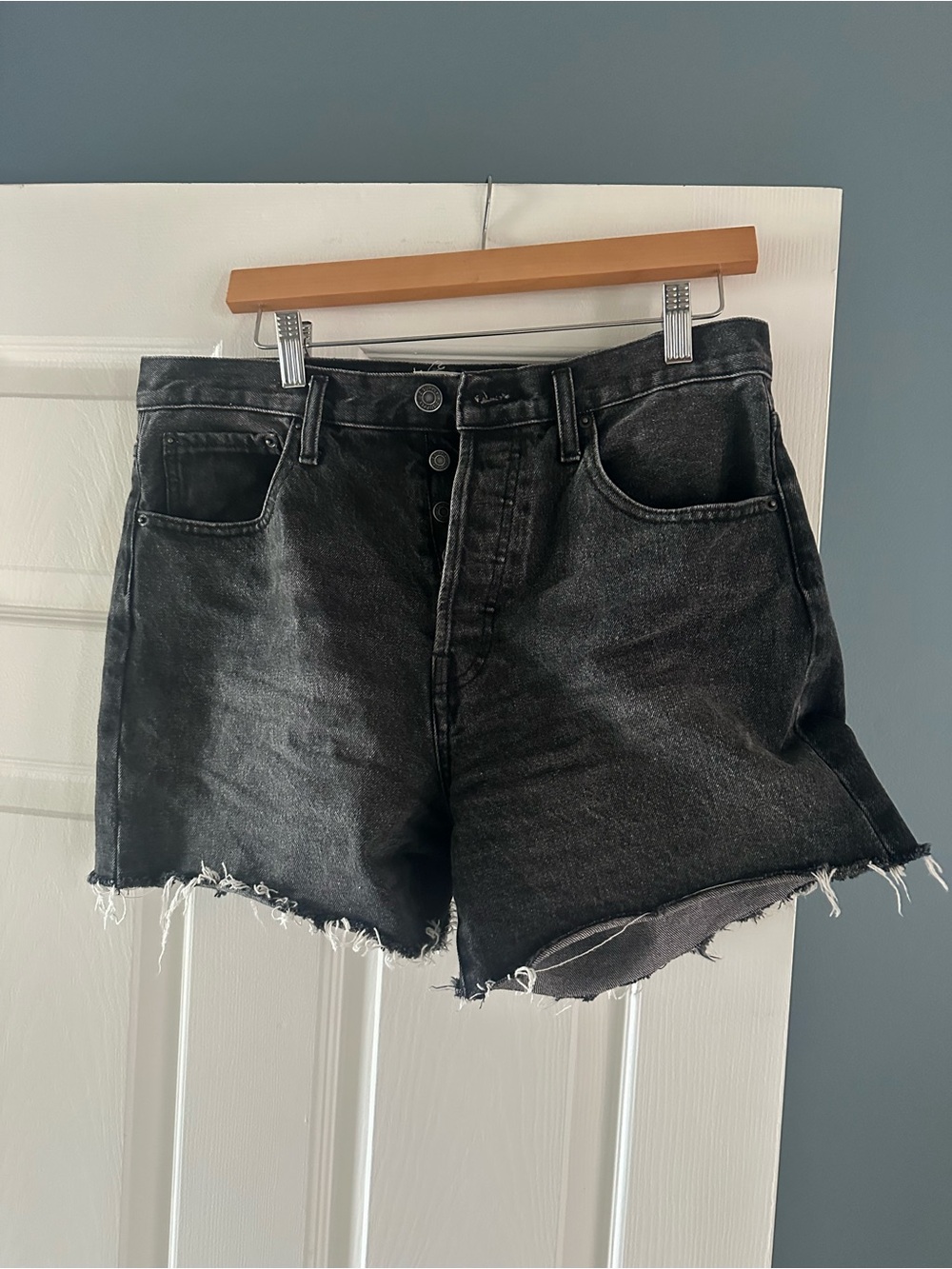 Z Supply black denim cutoff shorts - size 29